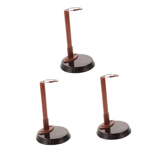 IMIKEYA 3 Stück Doll Display Stand für Puppen Verstellbarer Puppenständer aus Holz Stabil und Leicht zu Transportieren für Präsentation von Figuren und Sammlerstücken von IMIKEYA
