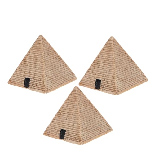 IMIKEYA 3 Stück Harzpyramidenschmuck sandtisch sandspielzeug Tischdekoration Ägyptische Dekoration Bildungsspielzeug Miniaturfigur der antiken ägyptischen Pyramide Ägypten-Pyramiden- IMIKEYA 3 Stück Harzpyramidenschmuck sandtisch sandspielzeug Tischdekoration Ägyptische Dekoration Bildungsspielzeug Miniaturfigur der antiken ägyptischen Pyramide Ägypten-Pyramiden- von IMIKEYA