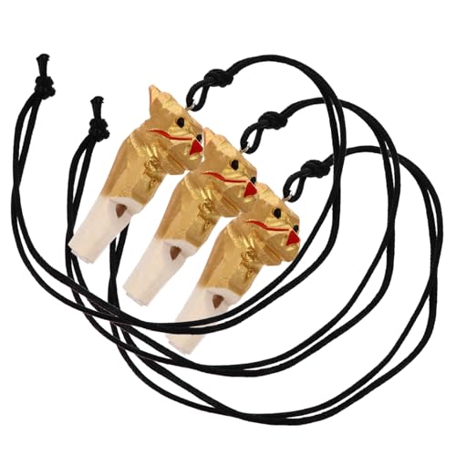 IMIKEYA 3 Stück Holzpfeife Tiermotiv für Pädagogisches mit Lanyard für Geburtstagsgeschenke und Partys Fördert Kreativität und Spaß Beim IMIKEYA 3 Stück Holzpfeife Tiermotiv für Pädagogisches mit Lanyard für Geburtstagsgeschenke und Partys Fördert Kreativität und Spaß Beim von IMIKEYA