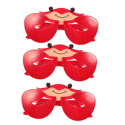 IMIKEYA 3 Stück Teiliges Lustige Krebs Sonnenbrillen Partybrille für Erwachsene Leichte Strand und Festivalbrillen mit Einzigartigem Cartoon Design für Hawaii Luau und Fotorequisiten IMIKEYA 3 Stück Teiliges Lustige Krebs Sonnenbrillen Partybrille für Erwachsene Leichte Strand und Festivalbrillen mit Einzigartigem Cartoon Design für Hawaii Luau und Fotorequisiten von IMIKEYA