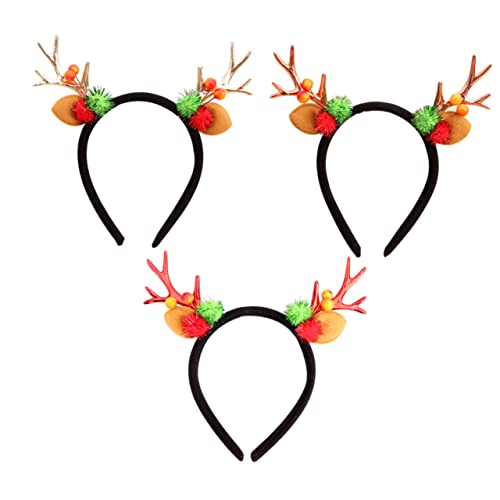 IMIKEYA 3 Stück Teiliges Weihnachts Haarreifen mit Geweih Festlicher Haarschmuck für Erwachsene und Design Rot Gold und Antikbronze für Party und Cosplay IMIKEYA 3 Stück Teiliges Weihnachts Haarreifen mit Geweih Festlicher Haarschmuck für Erwachsene und Design Rot Gold und Antikbronze für Party und Cosplay von IMIKEYA