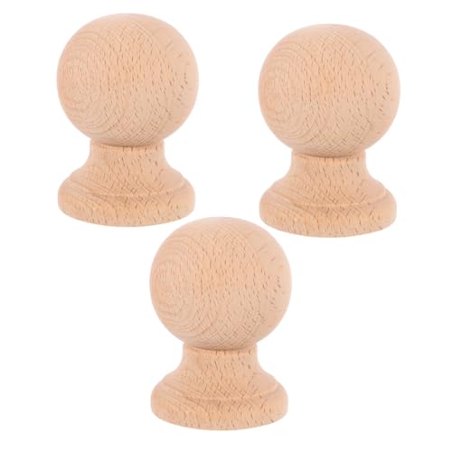 IMIKEYA 3 Stück Unbehandelte Holzfinials für Betten Vorhangstangen Treppen und Möbelgestaltung für Diy Dekoration IMIKEYA 3 Stück Unbehandelte Holzfinials für Betten Vorhangstangen Treppen und Möbelgestaltung für Diy Dekoration von IMIKEYA
