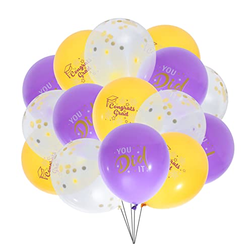 IMIKEYA 36 Stück Abschluss Ballon Helium Pastell Dekoration Party Luftballons Für Die Abschlussfeier Dekorativer Abschlussballon Abschlussballons Abschlussballondekore Emulsion von IMIKEYA