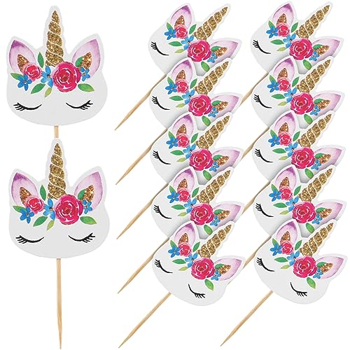 IMIKEYA 36 Stück Einzigartige Einhorn Kuchendekoration Teiliges aus Papier für Desserts Party Topper für Hochzeiten und Feiern und Sicher der Anwendung IMIKEYA 36 Stück Einzigartige Einhorn Kuchendekoration Teiliges aus Papier für Desserts Party Topper für Hochzeiten und Feiern und Sicher der Anwendung von IMIKEYA