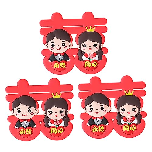 IMIKEYA 3Stücke Teiliges Hochzeitstorten Chinesischer Stil Figuren Für Hochzeitsfeier Langlebige Kuchenverzierung Für Unvergessliche von IMIKEYA