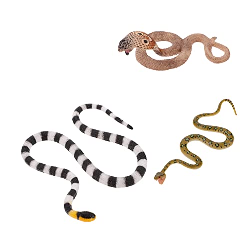 IMIKEYA 3Stücke Teiliges Realistischer Schlangenmodelle Tischdekorationen Für Halloween Langlebige Spielzeuge Für Detailreiche Simulation Von Kobras Korallenschlangen Und Kleinen IMIKEYA 3Stücke Teiliges Realistischer Schlangenmodelle Tischdekorationen Für Halloween Langlebige Spielzeuge Für Detailreiche Simulation Von Kobras Korallenschlangen Und Kleinen von IMIKEYA
