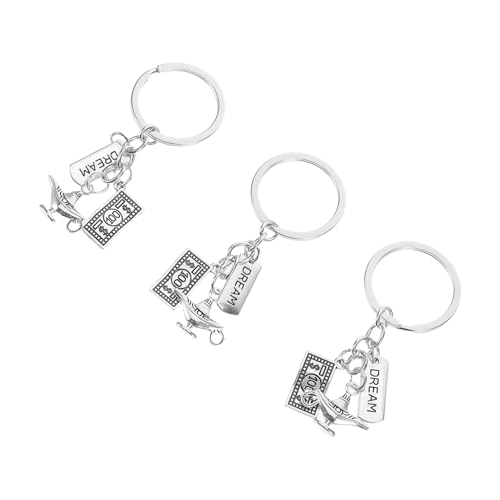 IMIKEYA 3stücke Schlüsselanhänger Mit Arabischer Lampe Retro-wunschlicht-anhänger Taschen-charms Schmuck-charms Für Handtaschen Und Rucksäcke von IMIKEYA