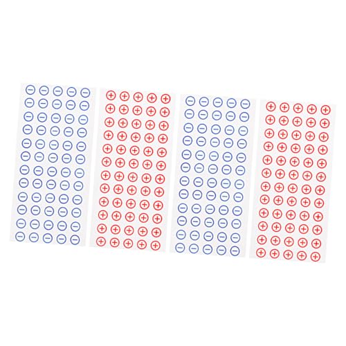 IMIKEYA 4 Blätter Batterieetiketten Aufkleber für Power Distribution und Batterieanschlüsse Selbstklebende PVC Sticker in Rot und Blau zur Einfachen Identifikation IMIKEYA 4 Blätter Batterieetiketten Aufkleber für Power Distribution und Batterieanschlüsse Selbstklebende PVC Sticker in Rot und Blau zur Einfachen Identifikation von IMIKEYA
