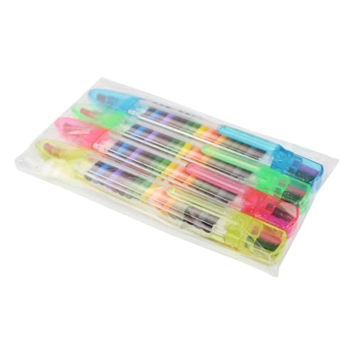 IMIKEYA 4 Stück 20 Buntstifte Für Kinderpastelle Zufällige Farbe von IMIKEYA