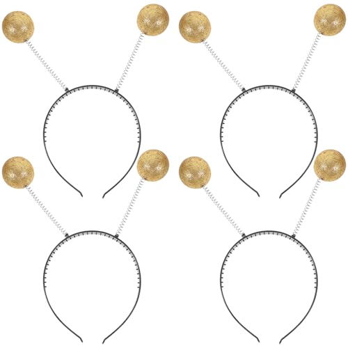 IMIKEYA 4 Stück Alien Haarreif 2025 Neujahrs Party Haarreif Antennen Haarreifen Damen Alien Ohren Haarreifen Lustig Alien Glitzerball Boppers Stirnband Alien Kopfbedeckung Kostüm IMIKEYA 4 Stück Alien Haarreif 2025 Neujahrs Party Haarreif Antennen Haarreifen Damen Alien Ohren Haarreifen Lustig Alien Glitzerball Boppers Stirnband Alien Kopfbedeckung Kostüm von IMIKEYA