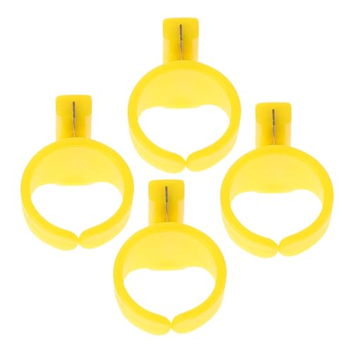 IMIKEYA 4 Stück Ballonschneider Geburtstag Luftballons Ballonstäbchen Ballonzubehör Ballon Steht Ballongrößer Ballonknoter Ballon-expander-tool Ballonhilfsmittel Ballonstufe Plastik Yellow von IMIKEYA