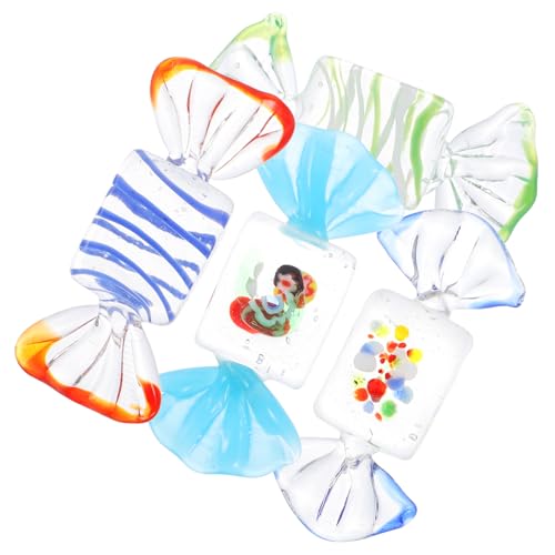 IMIKEYA 4 Stück Bunte Candy Ornamente Kreative Tischdeko für Weihnachten und Festlichkeiten Vielseitige Dekoration für Wohnzimmer Schlafzimmer und Aquarien von IMIKEYA