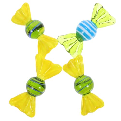 IMIKEYA 4stücke Glas Süßigkeiten Ornament Kreative Glas Handwerk Deko Tee Party Zimmer Zierglas von IMIKEYA
