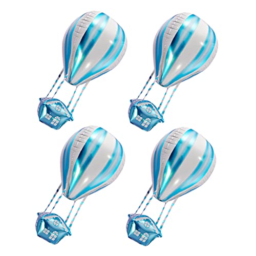 IMIKEYA 4 Stück Heißluftballon Dekoration Heißluftballon Mittelstück Kindergeburtstag Folienballons Heißer Aluminiumballon Luftballon Dekorationen Großer Heißluftballon Für Jungen von IMIKEYA