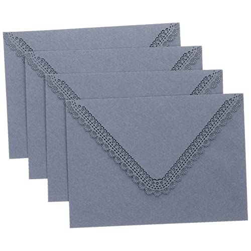 IMIKEYA 4 Stück Hochwertige Einladungskarten Umschläge Hohlgeprägte Designs Nebelblau für Einladungen Grußkarten und Verarbeitung für Besondere Anlässe IMIKEYA 4 Stück Hochwertige Einladungskarten Umschläge Hohlgeprägte Designs Nebelblau für Einladungen Grußkarten und Verarbeitung für Besondere Anlässe von IMIKEYA