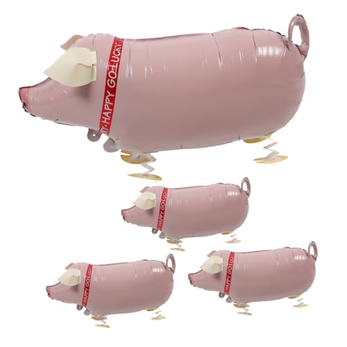 IMIKEYA 4 Stück Schweineballon gehen für Folienparty thematisiert Lasst uns gehende Tierballons Schweinedekorationen Schweinchen Luftballons Folienballon Aluminiumfolie IMIKEYA 4 Stück Schweineballon gehen für Folienparty thematisiert Lasst uns gehende Tierballons Schweinedekorationen Schweinchen Luftballons Folienballon Aluminiumfolie von IMIKEYA