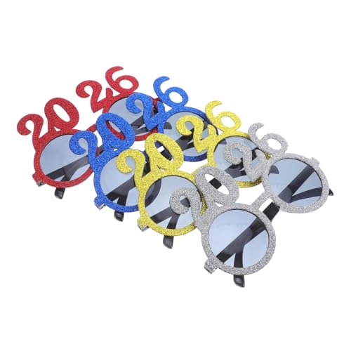 IMIKEYA 4 Stück Silvester Partybrillen mit Glitter Zahlen Design Auffällige Neujahrsbrillen für Abschlussfeiern Bunte Fotorequisiten für Silvester Geburtstags und Festveranstaltungen IMIKEYA 4 Stück Silvester Partybrillen mit Glitter Zahlen Design Auffällige Neujahrsbrillen für Abschlussfeiern Bunte Fotorequisiten für Silvester Geburtstags und Festveranstaltungen von IMIKEYA