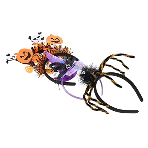 IMIKEYA 4 Stück Teiliges Halloween Haarband für Mädchen Hexenhut Design Stirnband mit Kürbis Spinne Schädel Motiven Langlebig und Sicher für Halloween Party Kostüm und Karneval IMIKEYA 4 Stück Teiliges Halloween Haarband für Mädchen Hexenhut Design Stirnband mit Kürbis Spinne Schädel Motiven Langlebig und Sicher für Halloween Party Kostüm und Karneval von IMIKEYA