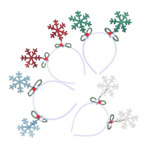 IMIKEYA 4 Stück Teiliges Weihnachts Glitzer Schneeflocken Haarreifen Leichter Bequemer Kopfschmuck für Weihnachtsfeiern Büropartys und Festliche Winter Outfits Vielseitig Kombinierbar IMIKEYA 4 Stück Teiliges Weihnachts Glitzer Schneeflocken Haarreifen Leichter Bequemer Kopfschmuck für Weihnachtsfeiern Büropartys und Festliche Winter Outfits Vielseitig Kombinierbar von IMIKEYA
