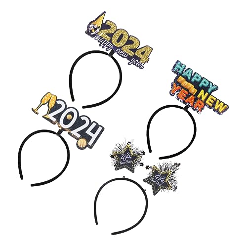 IMIKEYA 4 Stück Teiliges Year Haarband Leichtes Party Haarschmuck mit Kreativen Designs Schonend für Haare für Silvesterfest und Festliche Anlässe IMIKEYA 4 Stück Teiliges Year Haarband Leichtes Party Haarschmuck mit Kreativen Designs Schonend für Haare für Silvesterfest und Festliche Anlässe von IMIKEYA