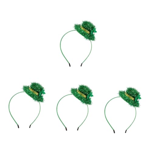 IMIKEYA 4 Stück irisches Stirnband haar zubehör haarschmuck mütze Klammer St. Patrick's Day Stirnband Festival-Party-Requisite Erwachsener Yingschi Haarnadel Make-up-Kostüm-Requisiten Kind von IMIKEYA