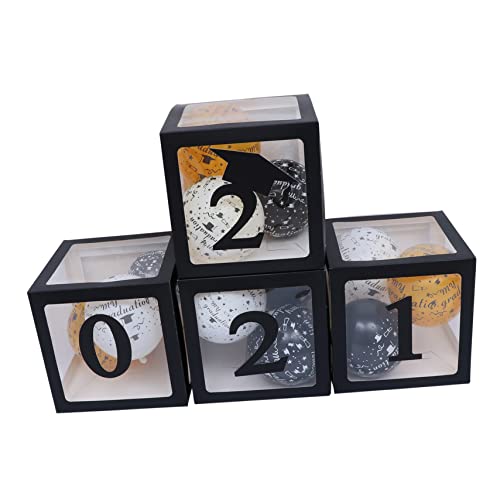 IMIKEYA 4 Teilige Box Mit Abschlussballons Abschlussboxen Für Geburtstagsfeiern Abschlussballon Dekoration Ballon Set Ballons Gold 2021 Glückwunsch Zum Abschluss Happy Decor IMIKEYA 4 Teilige Box Mit Abschlussballons Abschlussboxen Für Geburtstagsfeiern Abschlussballon Dekoration Ballon Set Ballons Gold 2021 Glückwunsch Zum Abschluss Happy Decor von IMIKEYA