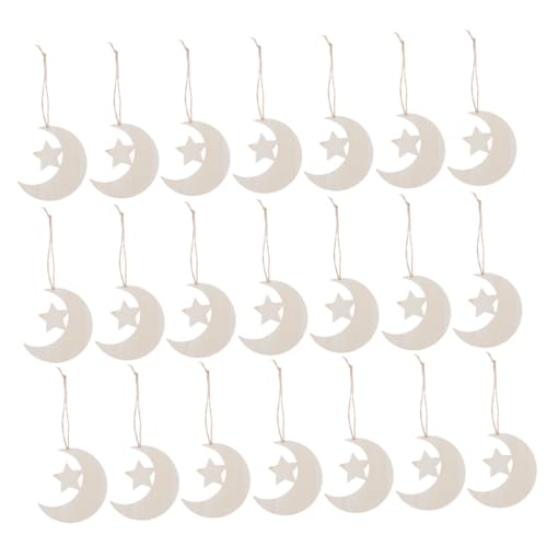 IMIKEYA 40 Stück Unlackierte Holz Mond und Stern Ausschnitte Blanko Holzscheiben für Diy Bastelprojekte Shower Dekorationen und Kinderzimmer Kunstprojekte IMIKEYA 40 Stück Unlackierte Holz Mond und Stern Ausschnitte Blanko Holzscheiben für Diy Bastelprojekte Shower Dekorationen und Kinderzimmer Kunstprojekte von IMIKEYA