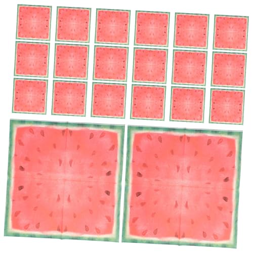 IMIKEYA 40 Stück neuartige Servietten Wassermelonen-Servietten Servietten aus Fruchtpapier Glücklich Wassermelonen-Partyzubehör lustig Tischservietten entzückende Partyservietten rot IMIKEYA 40 Stück neuartige Servietten Wassermelonen-Servietten Servietten aus Fruchtpapier Glücklich Wassermelonen-Partyzubehör lustig Tischservietten entzückende Partyservietten rot von IMIKEYA