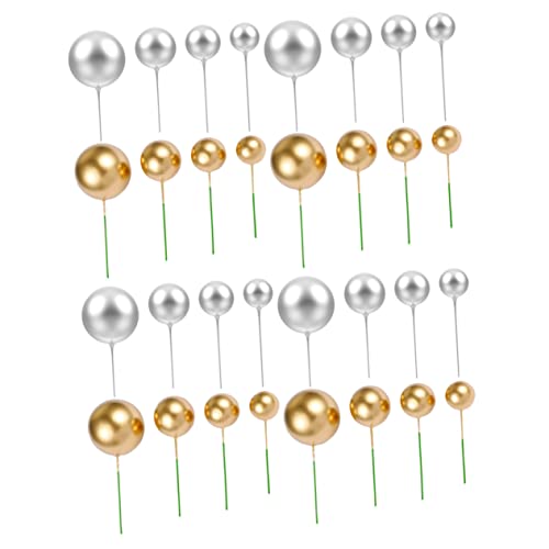 IMIKEYA 40Stücke Ball Cupcake Topper Dekorative Kuchen Deko für Geburtstagsfeiern und Tortendeko für Disco Themenpartys IMIKEYA 40Stücke Ball Cupcake Topper Dekorative Kuchen Deko für Geburtstagsfeiern und Tortendeko für Disco Themenpartys von IMIKEYA