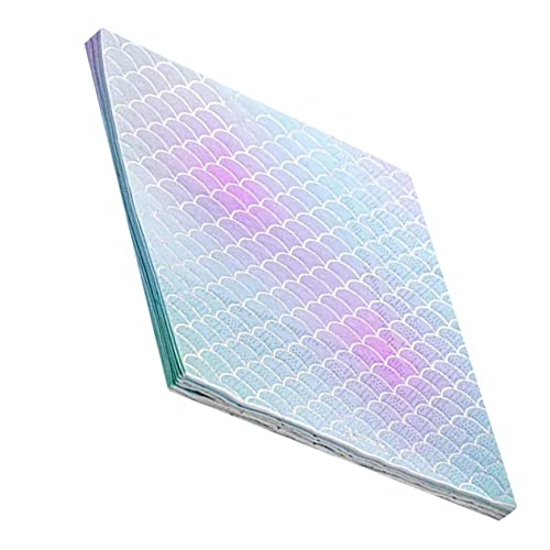 IMIKEYA 48 Blatt Servietten mit Fischschuppen Sea Animal Servietten Regenbogen Quallendekor Blau Festival-Servietten bedruckte Papierservietten Partei dekorative Serviette Party Serviette IMIKEYA 48 Blatt Servietten mit Fischschuppen Sea Animal Servietten Regenbogen Quallendekor Blau Festival-Servietten bedruckte Papierservietten Partei dekorative Serviette Party Serviette von IMIKEYA
