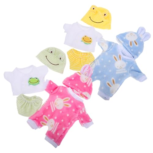 IMIKEYA 4Sätze Babypuppen Kleidung Für Reborn Puppen Tierkostüme Für Süße Häschen Overalls Und Puppen Outfits Realistisches Zubehör Für Kreatives von IMIKEYA
