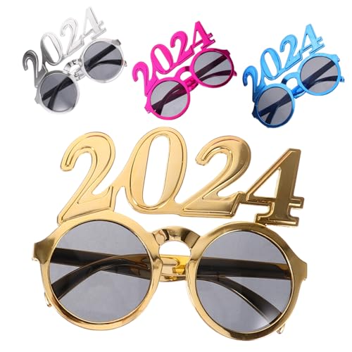 IMIKEYA 4Stücke Neujahrsparty Brillen Lustige Brillen Für Silvester Witzige Foto Requisiten Und Kostümzubehör Für Neujahrsfeier Partyzubehör Für Unvergessliche IMIKEYA 4Stücke Neujahrsparty Brillen Lustige Brillen Für Silvester Witzige Foto Requisiten Und Kostümzubehör Für Neujahrsfeier Partyzubehör Für Unvergessliche von IMIKEYA