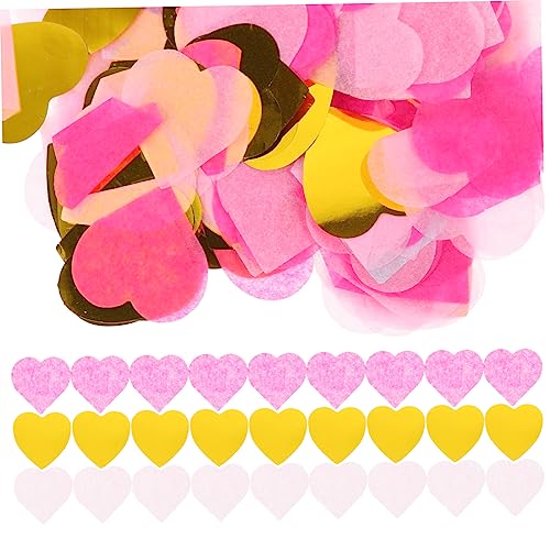 IMIKEYA 5 Packungen Pack Herzform Konfetti für Hochzeiten Valentinstag Kreative Dekorationen und Ballonfüllmaterial Romantische Feierlichkeiten Partybedarf von IMIKEYA