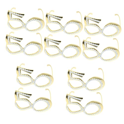 IMIKEYA 5 Sätze Digitale Brille Anzahl Gläser Zahlen Brille Partybrille Erwachsene Requisiten Für Party-fotoautomaten Requisiten Für Fotokabinen Mit Brille Plastik Golden 2 Stück * 5 IMIKEYA 5 Sätze Digitale Brille Anzahl Gläser Zahlen Brille Partybrille Erwachsene Requisiten Für Party-fotoautomaten Requisiten Für Fotokabinen Mit Brille Plastik Golden 2 Stück * 5 von IMIKEYA