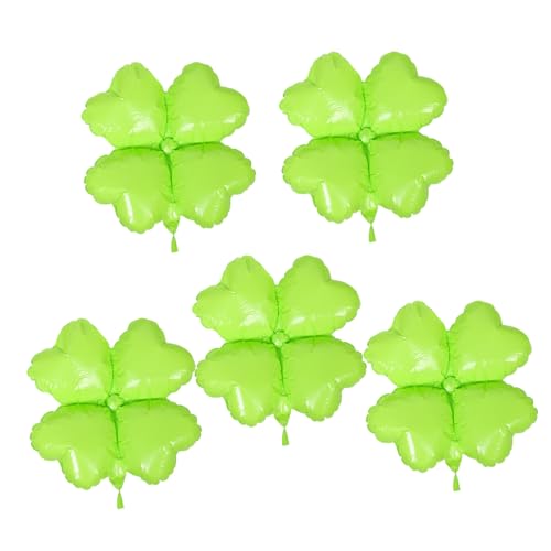 IMIKEYA 5 Stück Ballon mit vierblättrigem Kleeblatt St Patrick Luftballons Shamrockballons Dekorationszubehör für St. Patricks-Mottopartys Irland-Ballon Sport Green IMIKEYA 5 Stück Ballon mit vierblättrigem Kleeblatt St Patrick Luftballons Shamrockballons Dekorationszubehör für St. Patricks-Mottopartys Irland-Ballon Sport Green von IMIKEYA