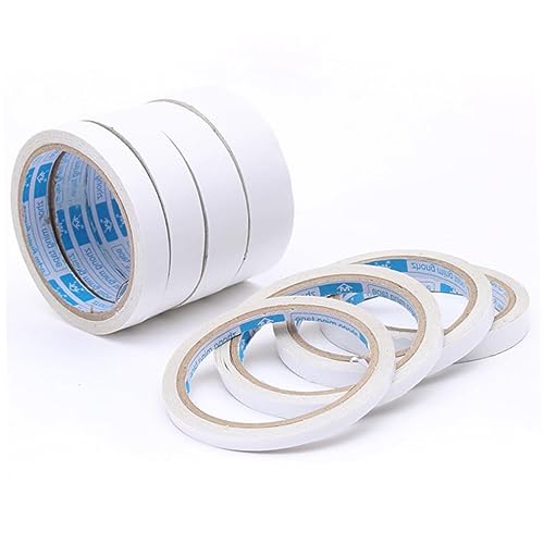 IMIKEYA 5 Stück Doppelseitiges Klebeband für Basteln Fotografie Scrapbooking Geschenkverpackung und Bürobedarf Selbstklebend Stark Haftend Einfach zu Verwenden von IMIKEYA