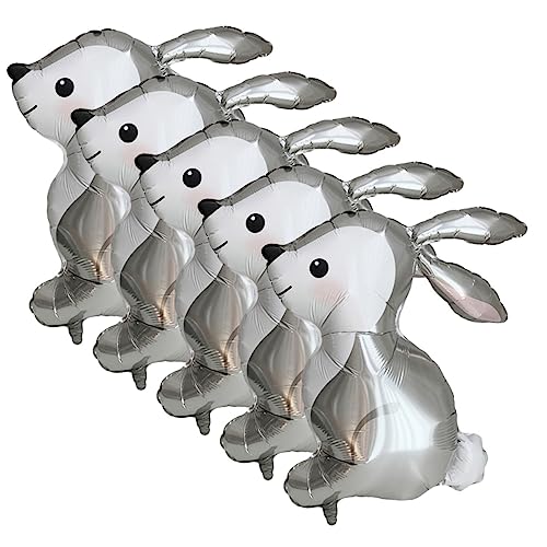IMIKEYA 5 Stück Dschungel -Kaninchenballon Hasenballon Hasengeburtstagsdekoration Ballongas luftballons wild lebende Ballons Frühlingsfestballon Cartoon-Folienballons Aluminiumfolie Grau IMIKEYA 5 Stück Dschungel -Kaninchenballon Hasenballon Hasengeburtstagsdekoration Ballongas luftballons wild lebende Ballons Frühlingsfestballon Cartoon-Folienballons Aluminiumfolie Grau von IMIKEYA