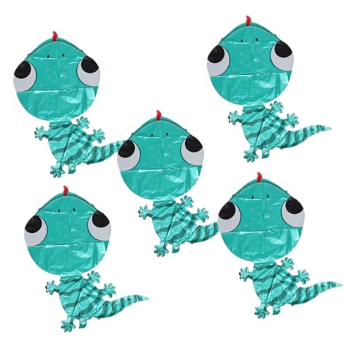 IMIKEYA 5 Stück Gecko -Ballon wild lebende Ballons LED Dschungel aufblasbarer Gecko Tiere Gecko-Tischdekorationen exquisites Ballondekor Gecko-Ballon Aluminiumfolie Blue IMIKEYA 5 Stück Gecko -Ballon wild lebende Ballons LED Dschungel aufblasbarer Gecko Tiere Gecko-Tischdekorationen exquisites Ballondekor Gecko-Ballon Aluminiumfolie Blue von IMIKEYA