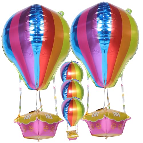 IMIKEYA 5 Stück Heißluftballon Dekorative Luftballons Party Rosa Blau Dekoration Alles Zum Geburtstag Ballon Pastell Neon Für Hochzeit Rose Und Astronautenballons Aluminiumfolie IMIKEYA 5 Stück Heißluftballon Dekorative Luftballons Party Rosa Blau Dekoration Alles Zum Geburtstag Ballon Pastell Neon Für Hochzeit Rose Und Astronautenballons Aluminiumfolie von IMIKEYA
