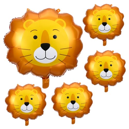 IMIKEYA 5 Stück Löwenballon groß Partyballons Pfote LED Dschungel Ballongas luftballons Folienballon Ballondekoration aufblasbarer Folienballon Aluminiumfolie IMIKEYA 5 Stück Löwenballon groß Partyballons Pfote LED Dschungel Ballongas luftballons Folienballon Ballondekoration aufblasbarer Folienballon Aluminiumfolie von IMIKEYA