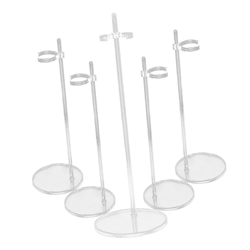 IMIKEYA 5 Stück Puppen Transparente Taillenhalterung Kaiser Puppenspielzeug Ausstellungsständer Puppenständer Mädchen Puppenausstellungsständer Puppenbasis Unsere Puppen Mannequin von IMIKEYA