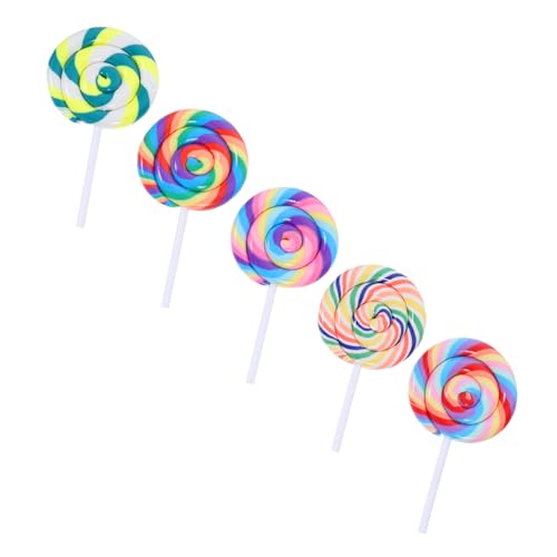 IMIKEYA 5 Stück Simulierte weiche Keramiklollipop Lollipop-Hintergrunddekorationen Lutscherpropten Simulationslutscher-Requisiten Charme Lutscher Gefälschte Lutscherschmuck Polymer-Ton IMIKEYA 5 Stück Simulierte weiche Keramiklollipop Lollipop-Hintergrunddekorationen Lutscherpropten Simulationslutscher-Requisiten Charme Lutscher Gefälschte Lutscherschmuck Polymer-Ton von IMIKEYA