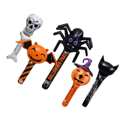 IMIKEYA 5 Stück Teiliges Aufblasbares Halloween Deko Handheld Balloons mit Skelett Kürbis Fledermaus Spinne Wiederverwendbare Party Sticks für Gruselige Fotos und Festgestaltung IMIKEYA 5 Stück Teiliges Aufblasbares Halloween Deko Handheld Balloons mit Skelett Kürbis Fledermaus Spinne Wiederverwendbare Party Sticks für Gruselige Fotos und Festgestaltung von IMIKEYA