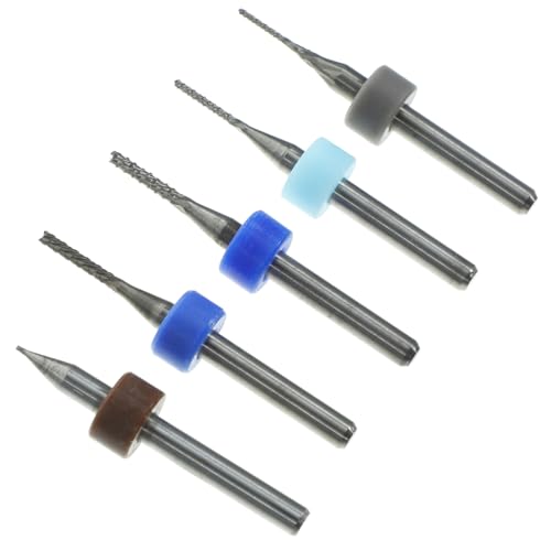 IMIKEYA 5 Stück Teiliges Wolframstahl Fräswerkzeug Präzise Fräse für Cnc Maschinen aus Hochwertigem Langlebigem Material für Bohren und Gravieren Zufällige Farbe Zufällige Farbe von IMIKEYA