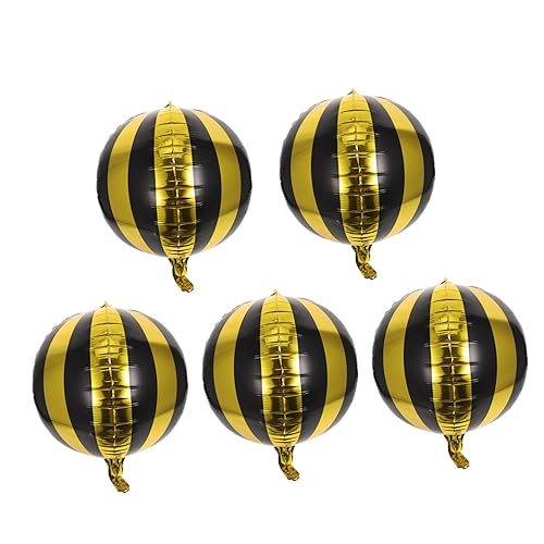 IMIKEYA 5 Stück gestreifter Ballon für Streifen Alles zum Geburtstag Ballon Glücklich Folienballons zum Geburtstag alles zum geburtstag folienballon Aluminiumfolie Schwarz IMIKEYA 5 Stück gestreifter Ballon für Streifen Alles zum Geburtstag Ballon Glücklich Folienballons zum Geburtstag alles zum geburtstag folienballon Aluminiumfolie Schwarz von IMIKEYA