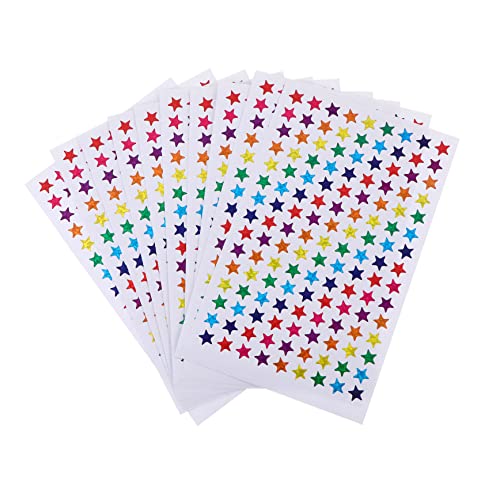 IMIKEYA 50 Blatt Belohnungsaufkleber für Fünfzackige Selbstklebend Dekorative Sticker für Schulbelohnungen Einfach Anzuwenden für Notizbücher von IMIKEYA
