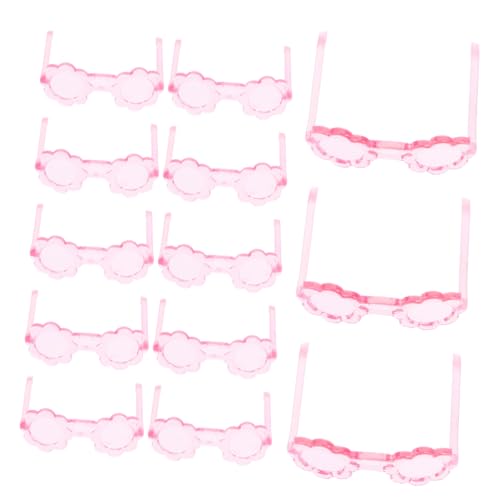 IMIKEYA 50 Stück Mini Brillen Puppenhaus Zubehör Puppenbrillen Puppen Anziehbrillen Puppen Anzieh Requisiten Mini Brillen Brillen Für Puppen Puppenhaus Brillen Kunststoff Rosa von IMIKEYA