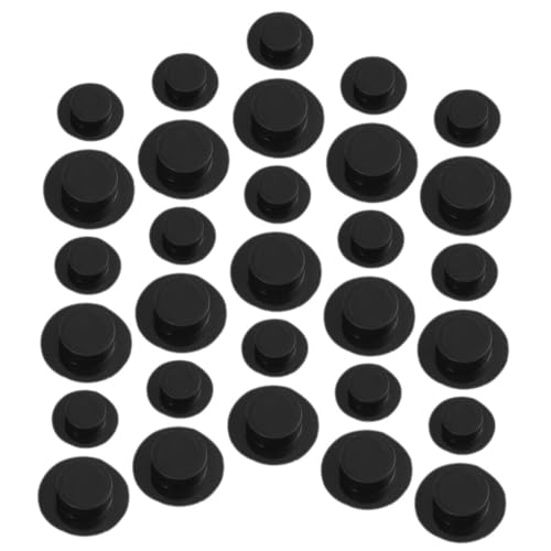 IMIKEYA 50 Stück Miniatur Puppenhüte Kleine Schwarze Kunststoff Zylinderhüte für DIY Handwerk Puppendekoration Vielseitig für Puppen Cosplay und Bastelarbeiten Leichte Mini Hüte Mix aus IMIKEYA 50 Stück Miniatur Puppenhüte Kleine Schwarze Kunststoff Zylinderhüte für DIY Handwerk Puppendekoration Vielseitig für Puppen Cosplay und Bastelarbeiten Leichte Mini Hüte Mix aus von IMIKEYA