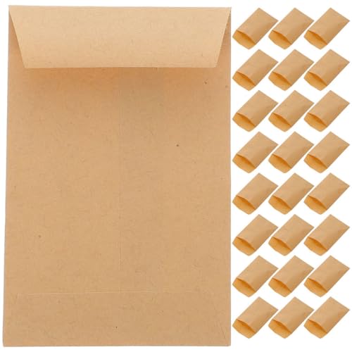 IMIKEYA 50 Stück Selbstklebende Verpackungsumschläge für Samen und Kleine Gegenstände Kraftpapier zur Aufbewahrung und Organisation von Samen Münzen und Bastelmaterialien von IMIKEYA