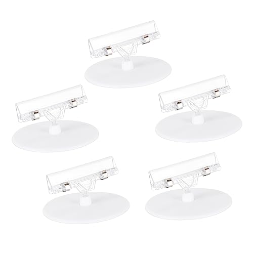IMIKEYA 5Stücke Kunststoff Poster Clips Preisschildhalter für Werbe Displays Transparent für Geschäfte Restaurants und Ausstellungen von IMIKEYA